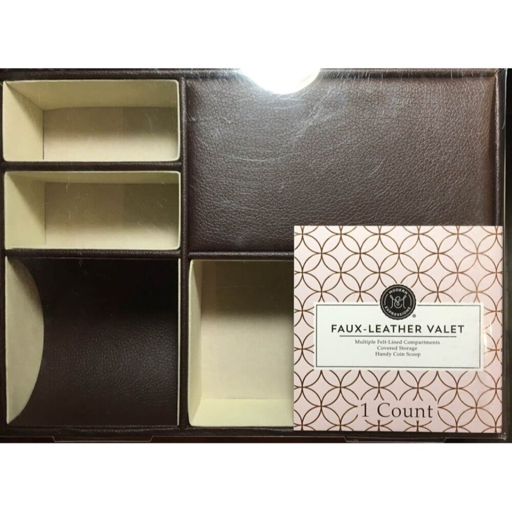 Faux Leather Valet